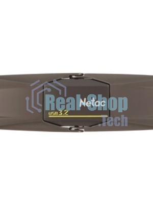 Флешка USB Netac US5 (NT03US5C-128G-32TA), 128Gb, USB 3.2/TypeC, 550/500, черный