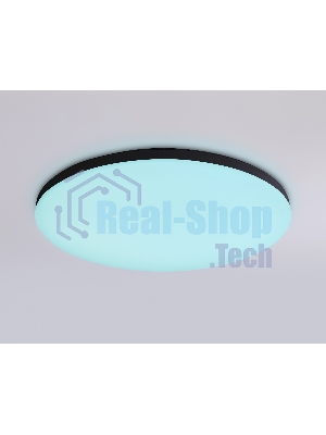 Умный светодиодный светильник FZ2004 BK черный IP54 20W 3000K-6500K+RGB Wi-Fi Алиса/Tuya/Smart Home/Alexa D300*55 (ПДУ ИК)