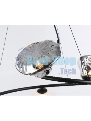 Светильник Ambrella light LH15003/6 BK/FR/SM черный/белый матовый/дымчатый G9*6 max 40W D630*1150