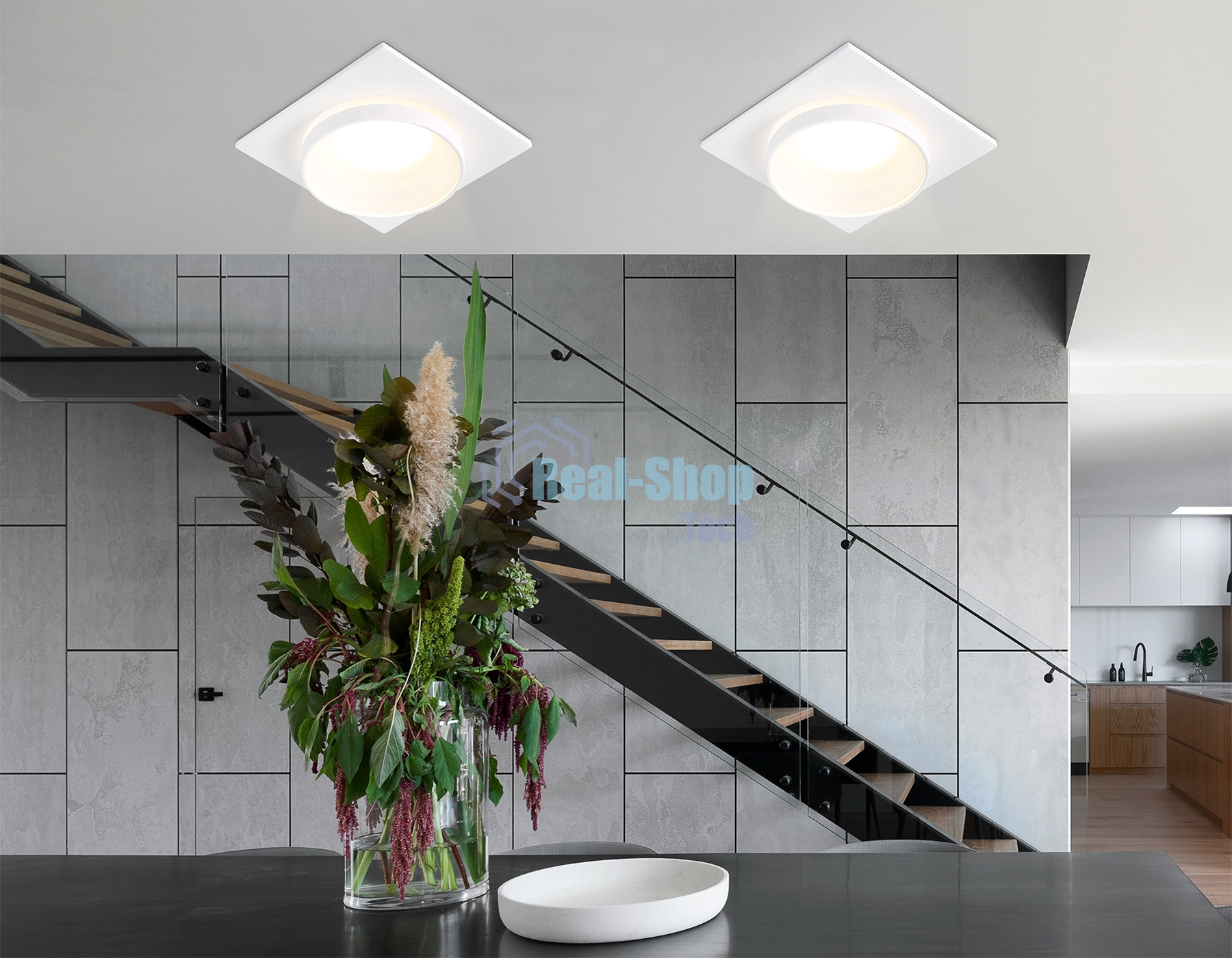 Светильник Ambrella light TN30709 WH белый GU5.3 92*92*36