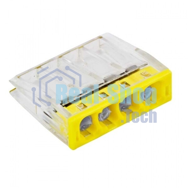Клемма СМК 2273-244 (с пастой) 4 отверстия 0.5-2.5 кв.мм (уп. 100 шт) PROxima EKF plc-smk-2273-244