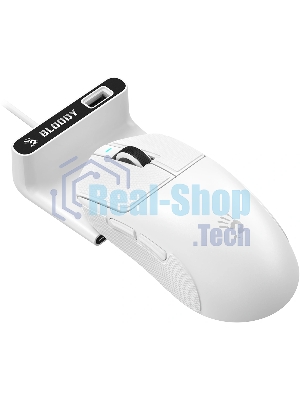Мышь беспроводная/проводная A4tech Bloody R77UltraDock белый, 20000 dpi, USB Type-A, радиоканал, кнопки - 5