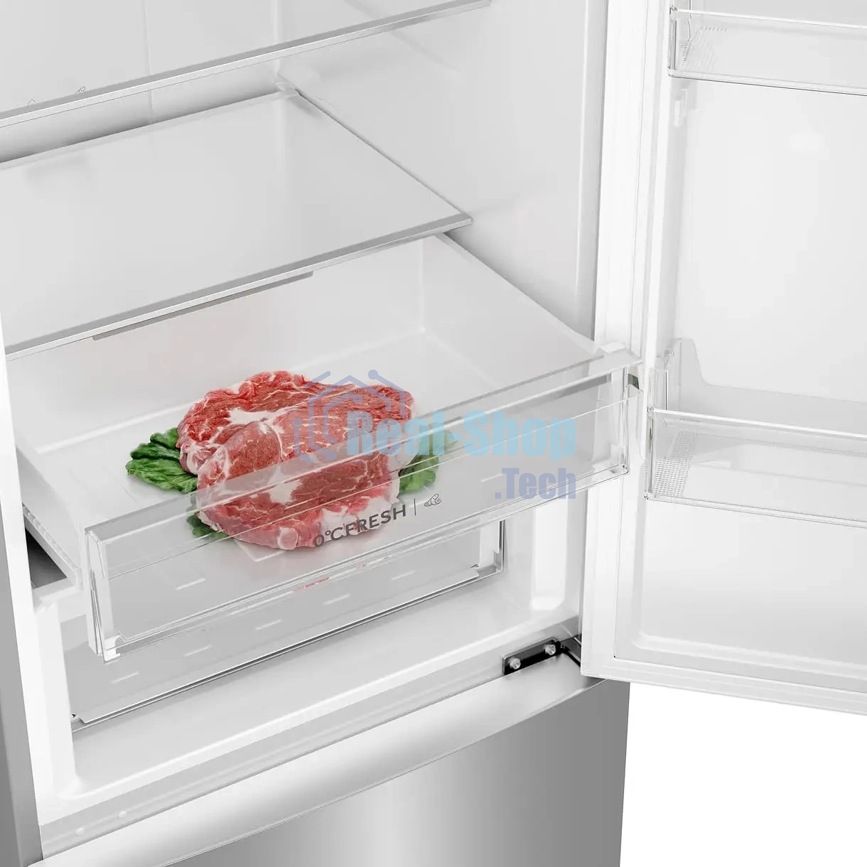 Холодильник Haier CEF538CSG серебристый двухкамерный 263/105л морозилка снизу, No Frost