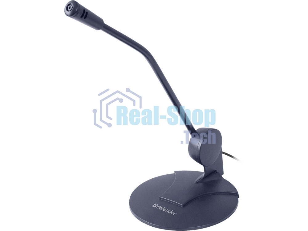 Микрофон Defender MIC-117 черный, кабель 1.8 м