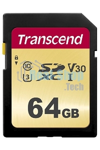 Флеш карта SD 64Gb Transcend SDХC UHS-I U3, MLC
