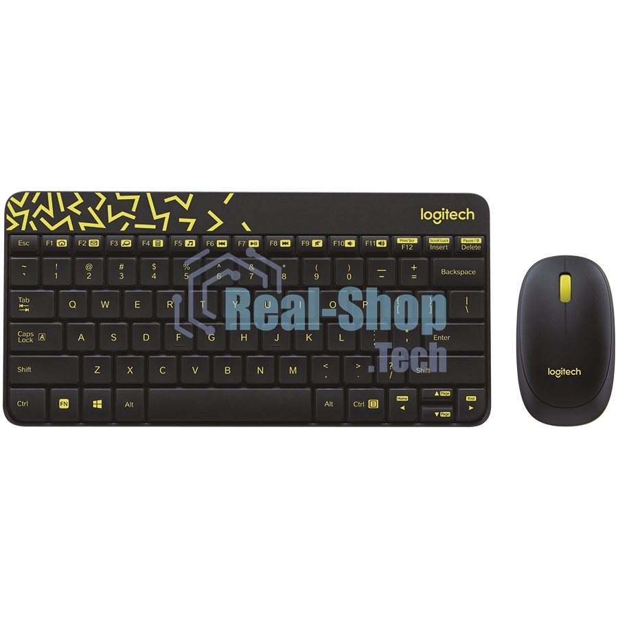 Комплект клавиатура + мышь Logitech Wireless Desktop MK240 Nano черный Retail Combo