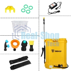 Опрыскиватель Deko DKSP10 16л желтый (065-0954)