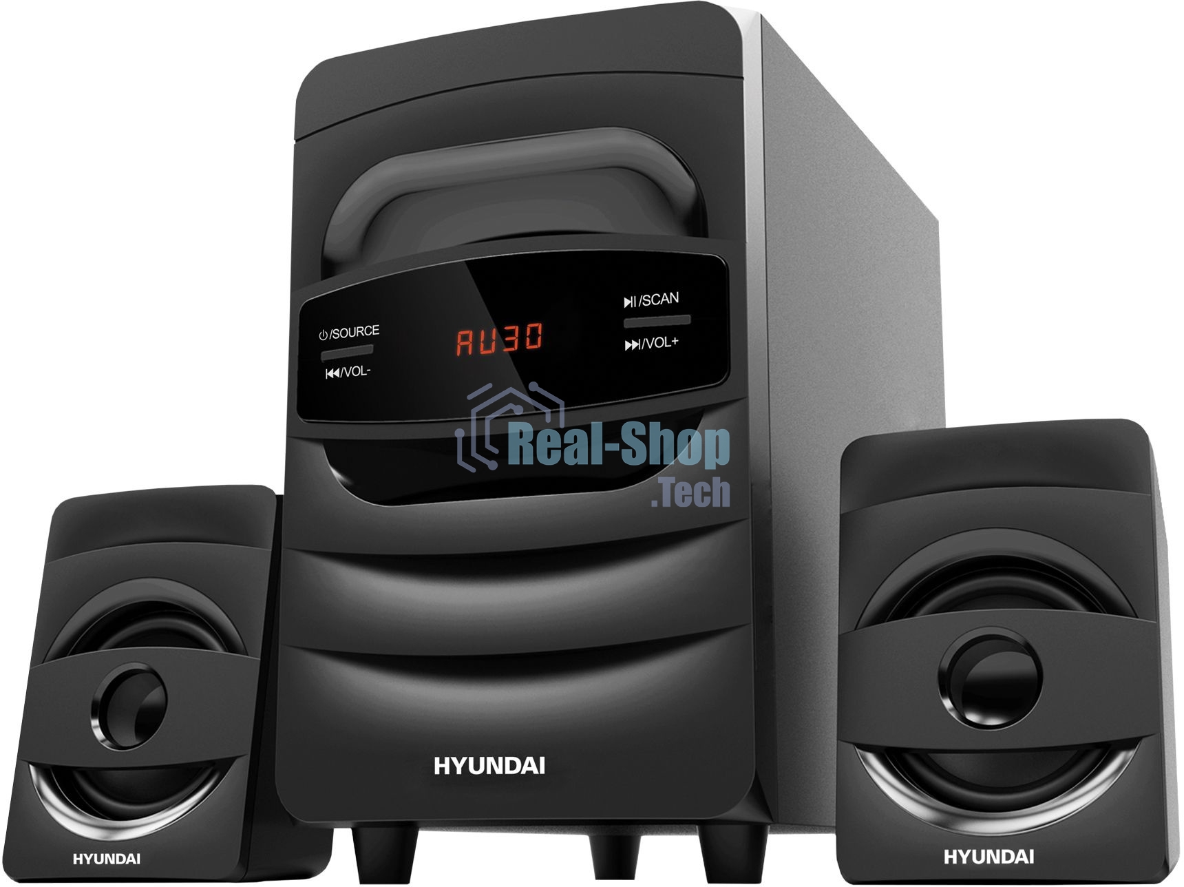 Микросистема Hyundai H-MS1404 черный 30Вт FM USB BT SD