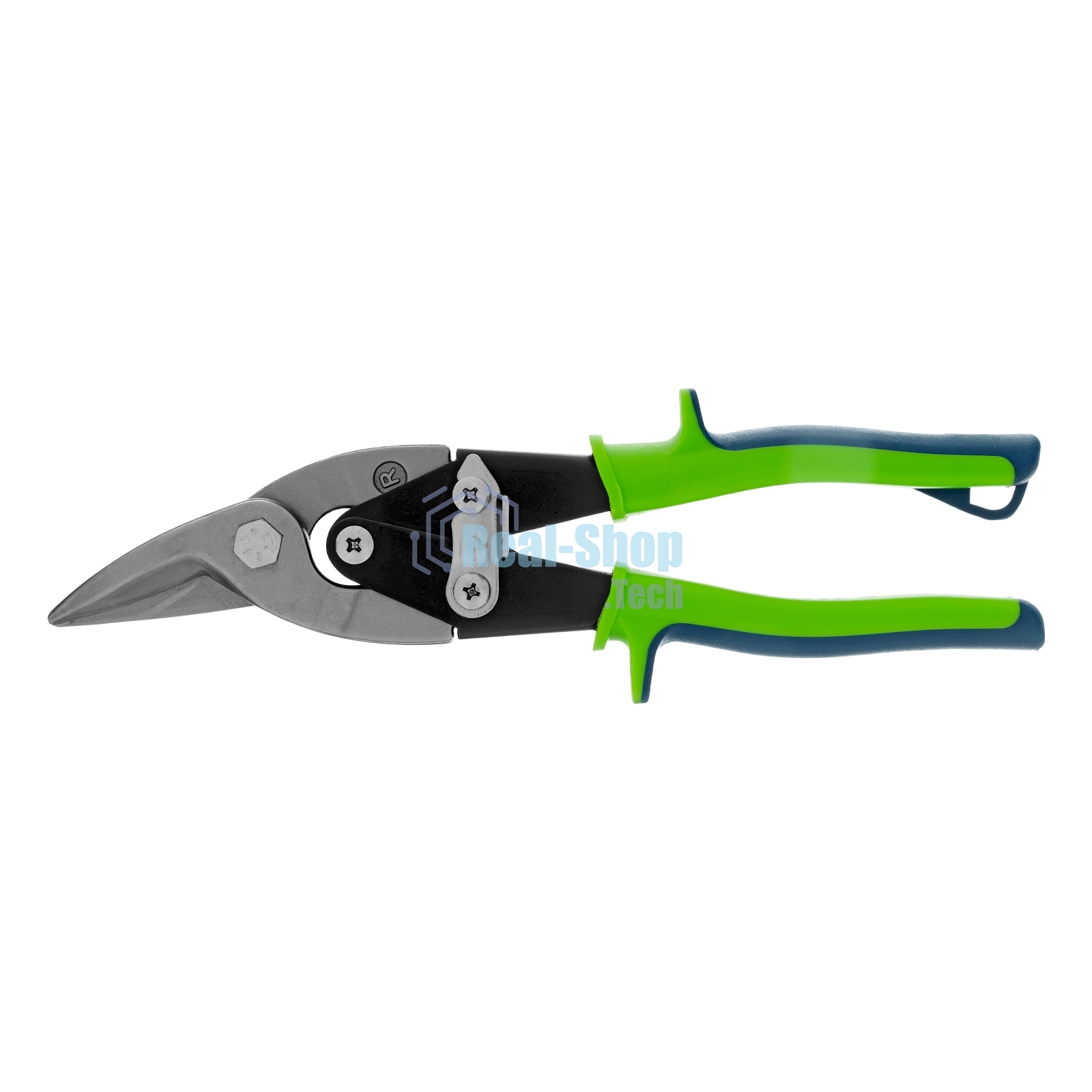 Ножницы по металлу Сибртех, 250 мм, правый рез, сталь С55,двухкомпонентные рукоятки