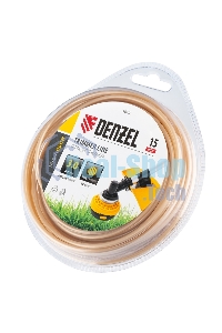 Леска для триммера Denzel армированная алюминием круглая, 3,0мм х 15м, блистер ALUFLEX