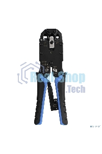 Инструмент ExeGate EX293155RUS EX-T2008R для обжима RJ-45, RJ-11/12 с храповым механизмом (прямой ход обжимки)