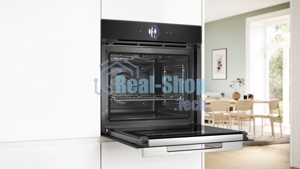 Встраиваемый духовой шкаф электрический Bosch HBG7764B1 черный