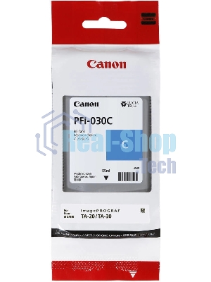 Картридж струйный Canon Pigment Ink PFI-030 Cyan голубой (55 мл) для Canon imagePROGRAF TM-240, TM-340