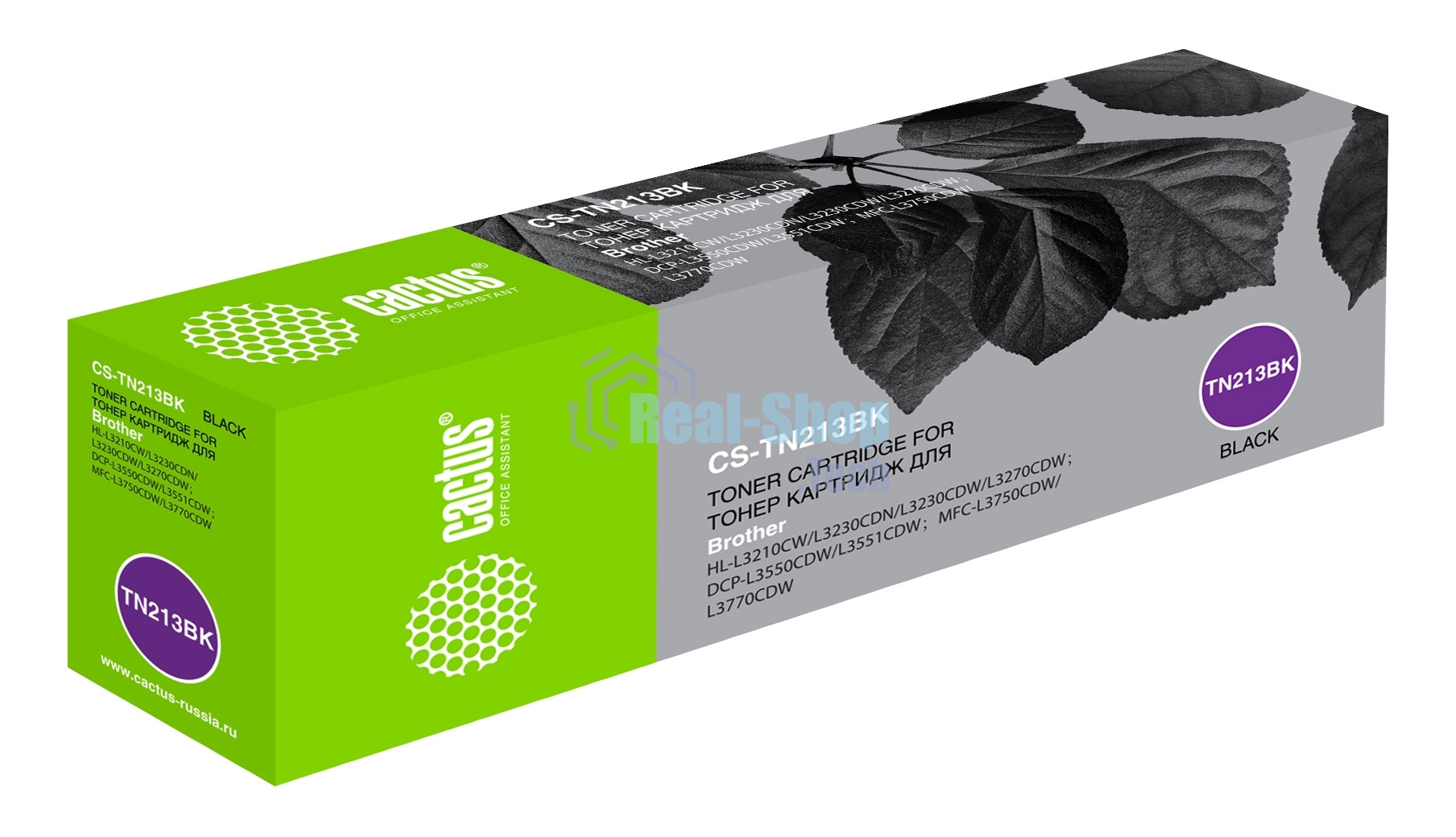 Картридж лазерный Cactus CS-TN213BK черный (1400 стр.) для Brother HL 3230/DCP3550/MFC3770