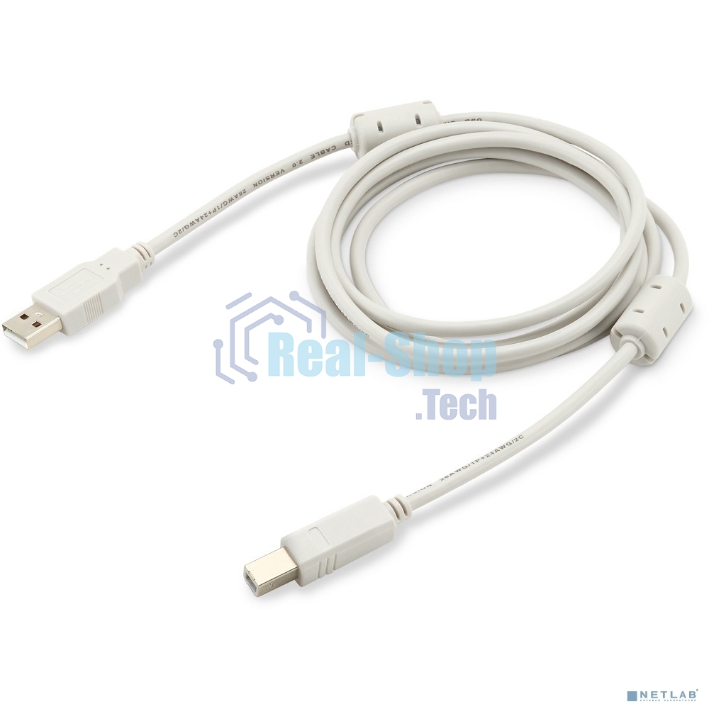 Кабель Buro Кабель USB2.0-AM/BM (1.8м) Медь