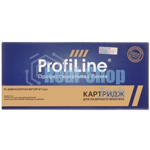 Картридж лазерный ProfiLine PL-Q3961A/C9701A/C3971/EP-87 для принтеров HP Color LaserJet 1500/2500/2550/2820/2840 Series Canon LBP-2410/LBP-5200/ImageClass MF8180C Cyan 4000 копий ProfiLine