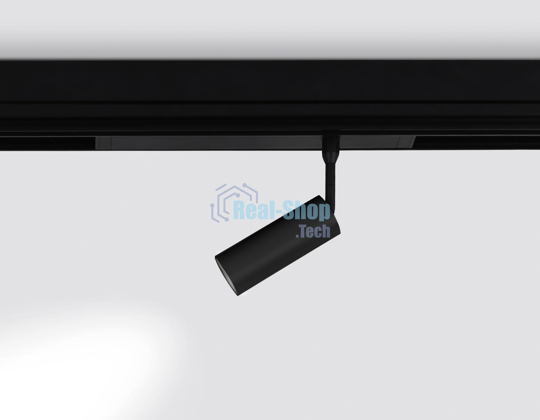 Управляемый светодиодный светильник для шинопровода Magnetic Ambrella light GL1202 BK черный IP20 7W 3000K-6400K 220V 36° D35*80 (Без ПДУ)