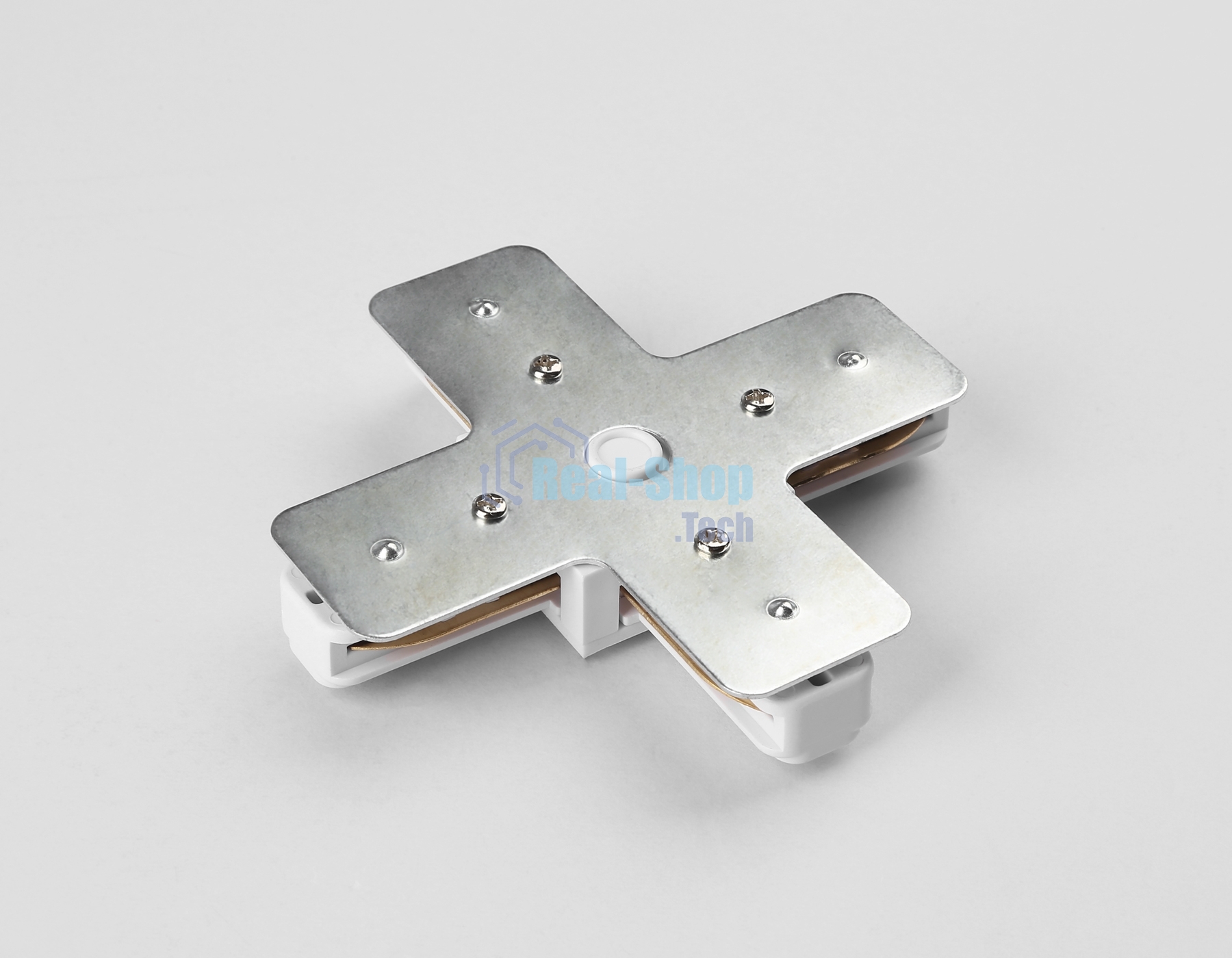 GL7171 WH белый коннектор Х-образный для однофазного шинопровода Standard 220V NEW 105*105*20