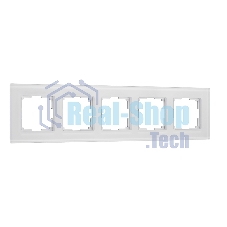 Рамка на 5 постов Senso (белый, стекло soft-touch) W0053101
