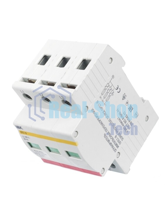 Ограничитель перенапряжения ОПС1-B 3P IEK MOP20-3-B