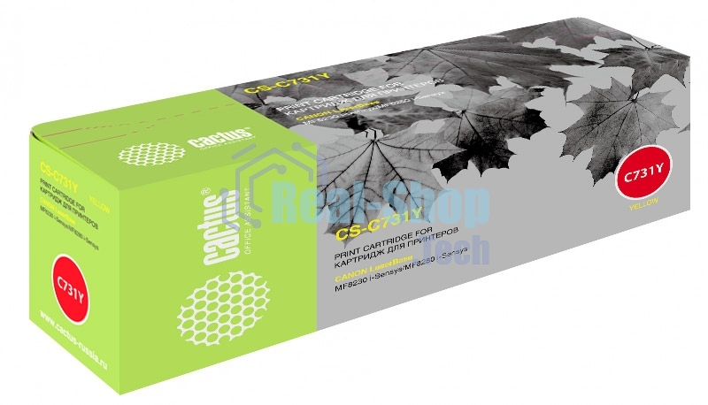 Картридж лазерный Cactus CS-C731Y желтый (1800 стр.) для Canon LaserBase MF8230 i-Sensys/MF8280 i-Sensys