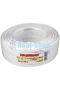 Телефонный кабель Rexant ШТЛП 4 жилы Cu, белый, 100 м