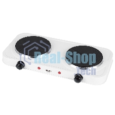 Плита настольная электрическая двухконфорочная Atlanta ATH-1739 белый