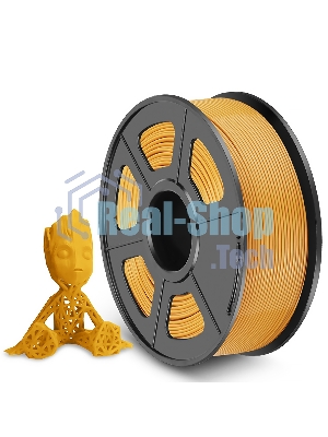 Филамент NVPrint PLA Gold для 3D печати диаметр 1.75мм длина 330 метров масса 1 кг