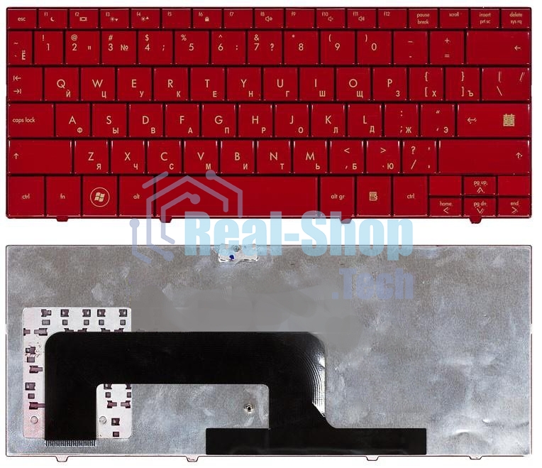 Клавиатура для ноутбука HP mini 700 1000 1100 красная