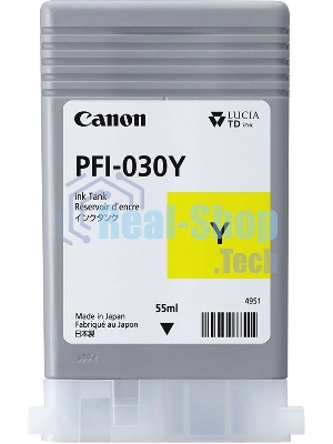 Картридж струйный Canon Pigment Ink PFI-030 Yellow желтый (55 мл) для Canon imagePROGRAF TM-240, TM-340