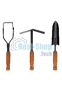 Набор садового инструмента Palisad деревянные рукоятки, 3 предмета