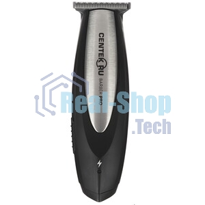 Машинка для стрижки Centek CT-2134 (чер/сталь) 3 насадки, USB зарядка, время работы 55 мин