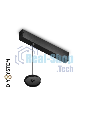 Крепеж трековый подвесной для корпуса DIY D70mm 240*42*25 H1500 BK черный