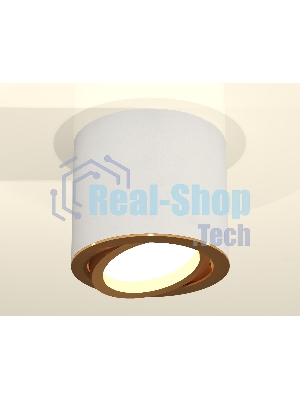 Светильник Ambrella Light XS7401004 SWH/PYG белый песок/золото желтое полированное MR16 GU5.3 (C7401, N7004)