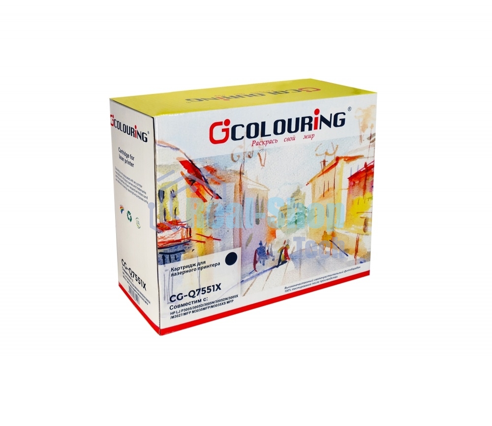 Картридж лазерный Colouring CG-Q7551X черный (13000 стр.) для HP LJ P3005/3005D/3005N/3005DN/3005X/M3027/MFP M3035MFP/M3035XS MFP