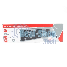 Клавиатура беспроводная Gembird KBW-1, USB, серебристый