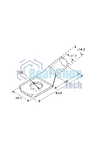 Наконечник Rexant ТМЛ 50–12–11 (50 мм² - Ø 12 мм) ГОСТ 7386-80 (в упак. 5 шт.)