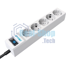 Сетевой фильтр ZIS PILOT Surge protector Pilot SG5 5 outlets (GP), 10A/2.2kVt, automatic circuit-breaker, 5 m