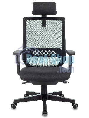 Кресло Бюрократ EXPERT TW-01 черный, сетка, подголовник