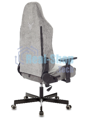 Кресло Бюрократ Knight N1 Fabric серый, ткань, 120 кг, механизм качания