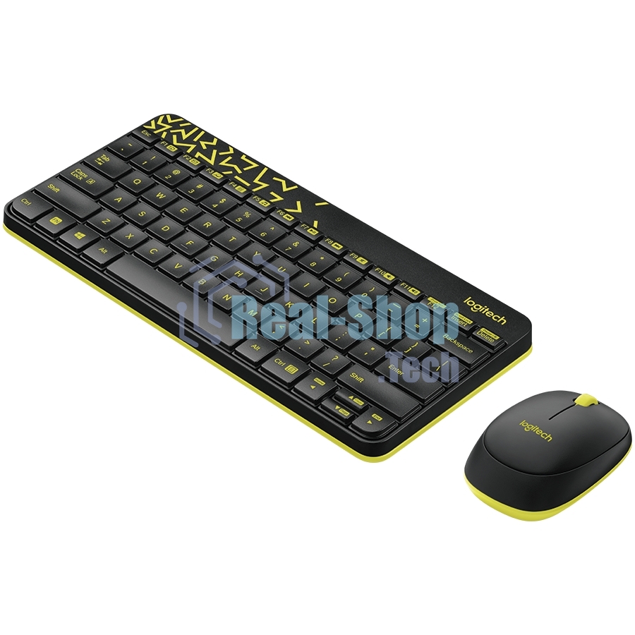 Комплект клавиатура + мышь Logitech Wireless Desktop MK240 Nano черный Retail Combo