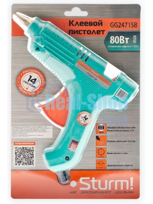 Клеевой пистолет Sturm! GG2471SB 33Вт 12гр/мин стерж.:11х100мм