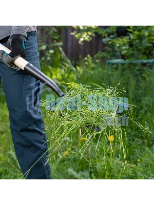 Вилы Россия 4-х рогие 190 х 220 мм широкий зуб, удлиненная тулейка 63804