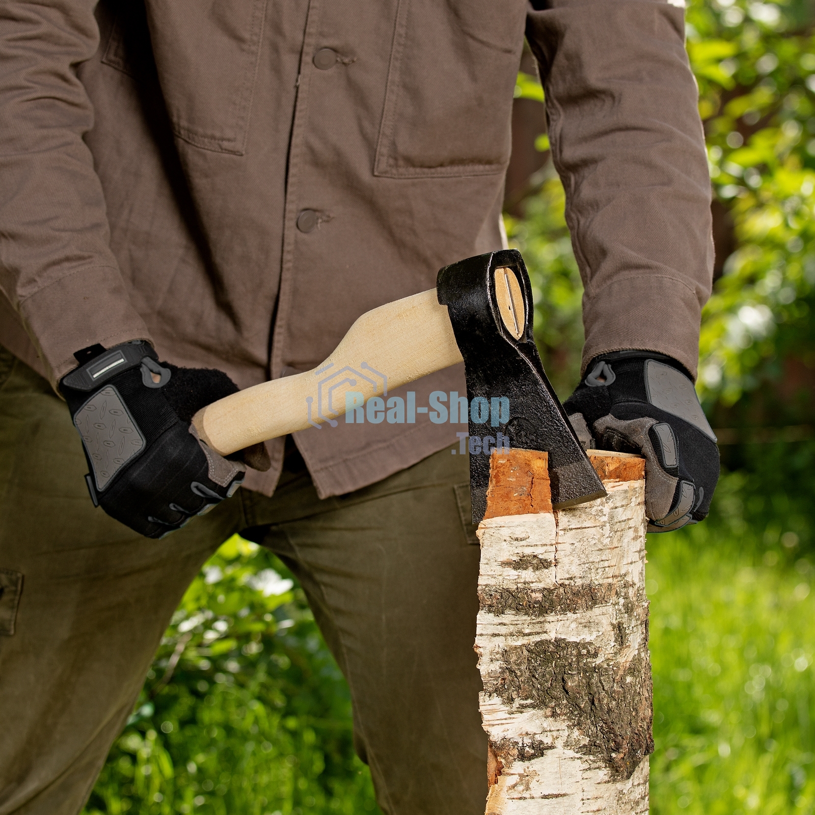 Россия Топор,2000 г,в сборе,кованый,деревянное топорище,500 мм,а2 21674