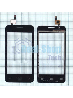 Сенсорное стекло (тачскрин) для Fly FS404 Stratus 3, черное