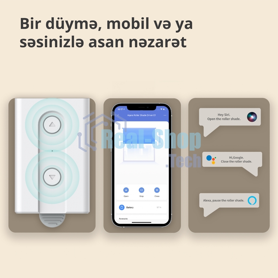 Мотор для руллоных штор Aqara Roller Shade Driver E1 (RSD-M01)