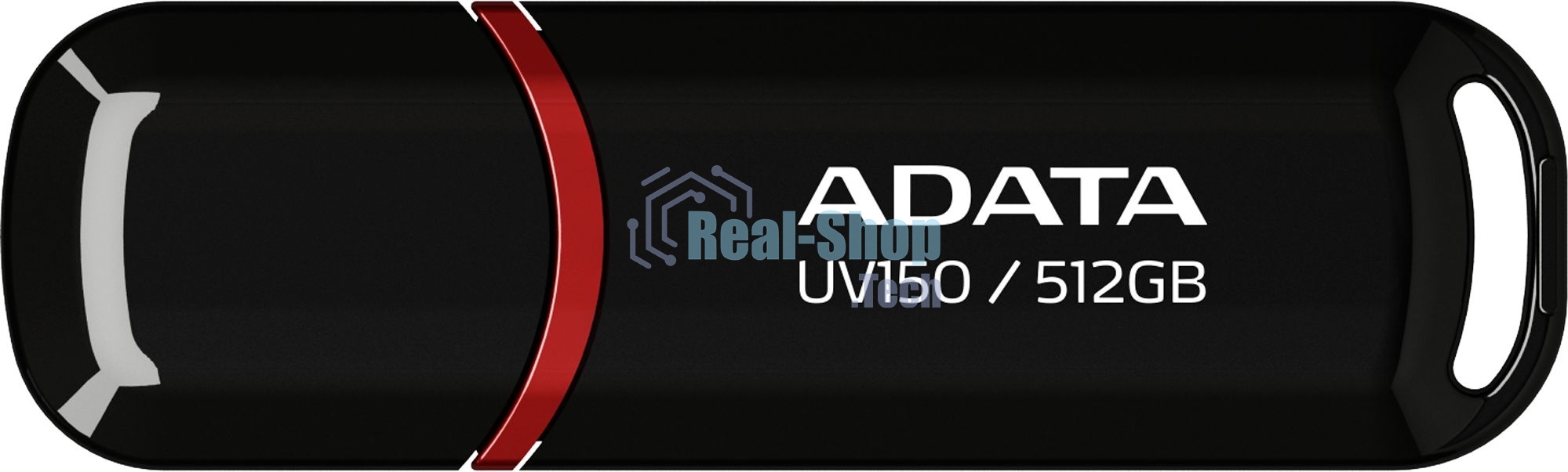 Флешка USB ADATA UV150 (AUV150-512G-RBK), 512Gb, USB 3.2, R/W 100/30, черный