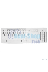 Клавиатура проводная Gembird KB-8430M, USB, белый