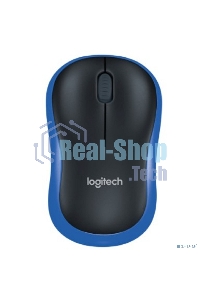 Мышь беспроводная Logitech M185 синий, 1000 dpi, радиоканал, USB, кнопки - 3