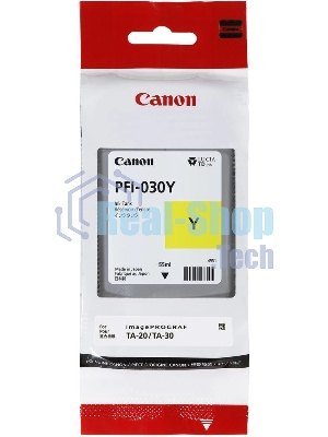 Картридж струйный Canon Pigment Ink PFI-030 Yellow желтый (55 мл) для Canon imagePROGRAF TM-240, TM-340